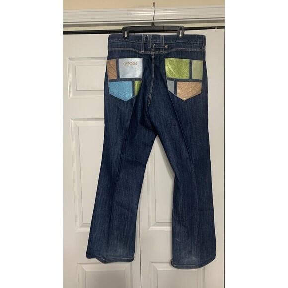 COOGI Other - VTG Coogi Jeans Men 40x32 Blue Denim Embroidered Baggy Straight Hip Hop Y2K